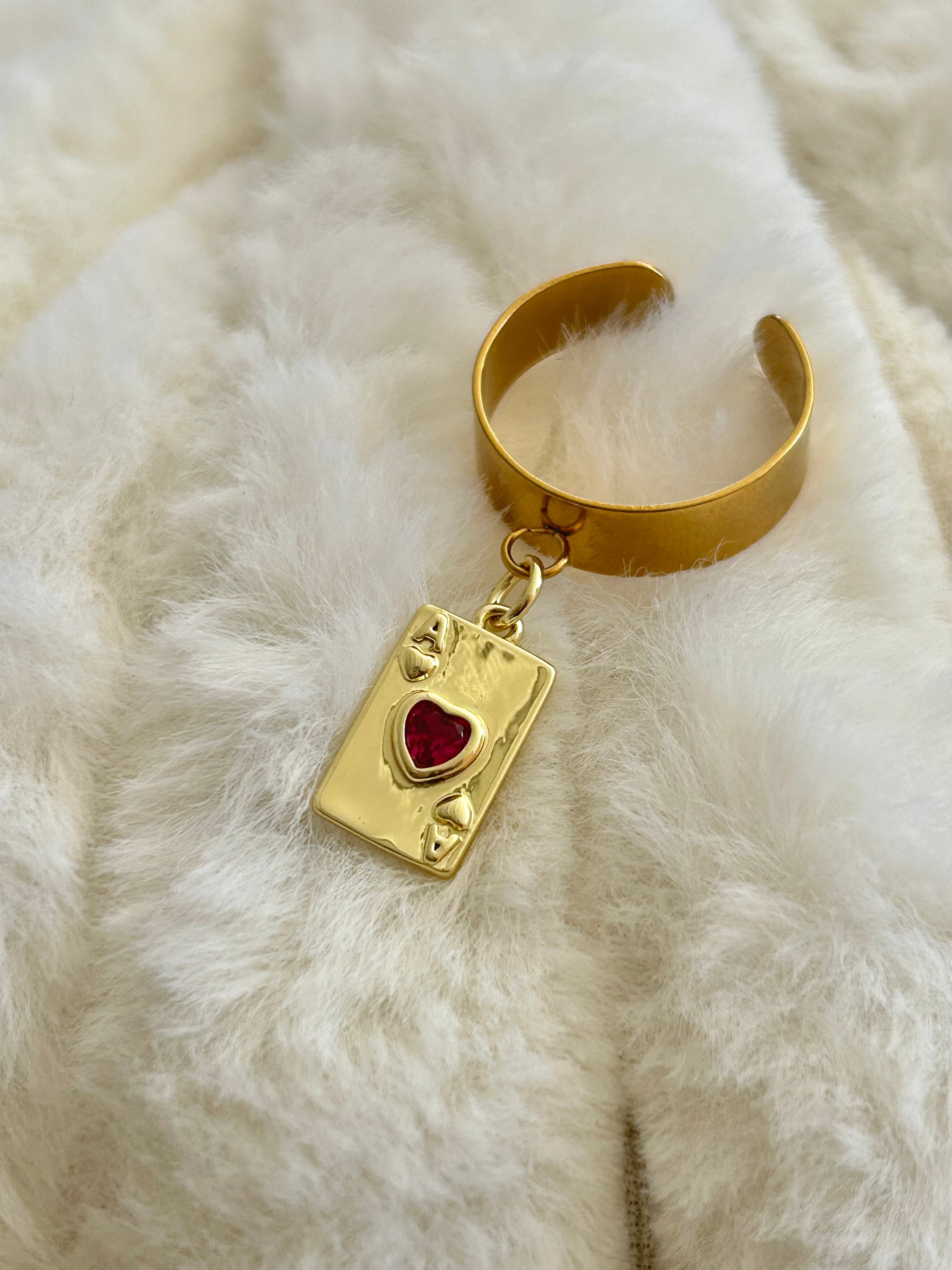 Bague as de cœur